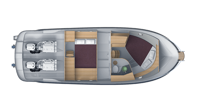 Cabins layout Commuter 35